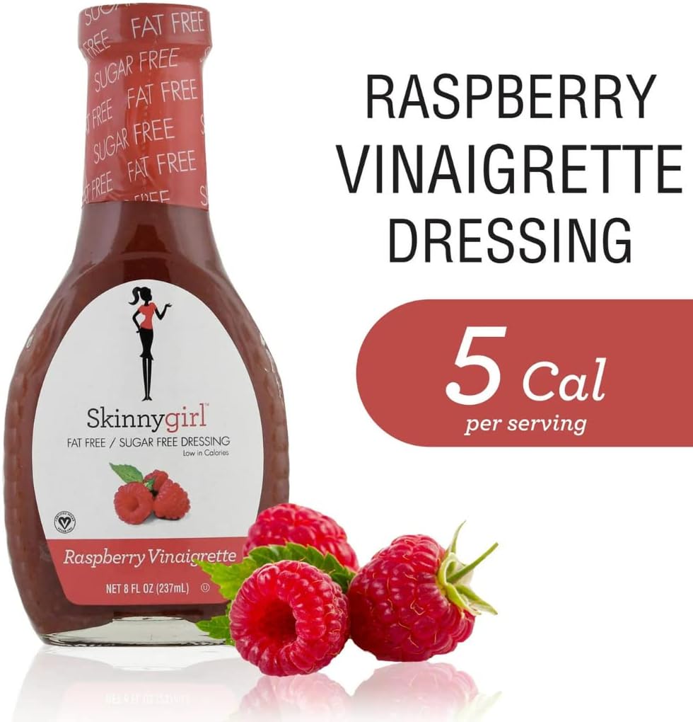 Набор разнообразных салатных заправок Skinnygirl — включает бальзамический винегрет, дижонский медовый соус, малиновый винегрет и заправку с маковыми семечками — бутылки по 230 мл — от Veher