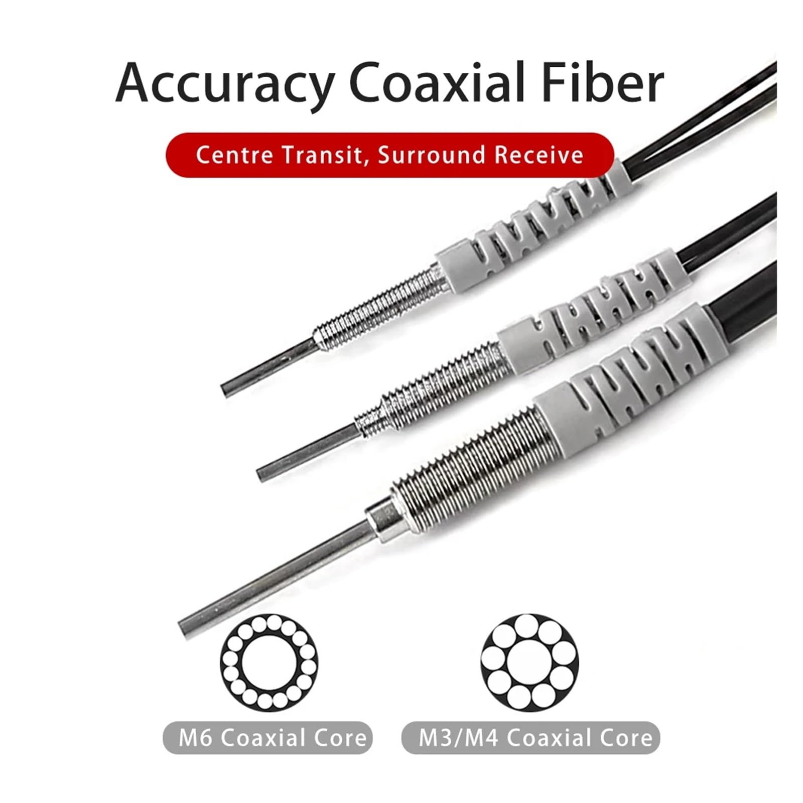 Czujnik przemysłowy PRC-310 PRC-410 PRC-610 | Cechy: obudowa ze stali nierdzewnej, odbicie dyfuzora (M4,2 M_L -90 MM NEEDLE)