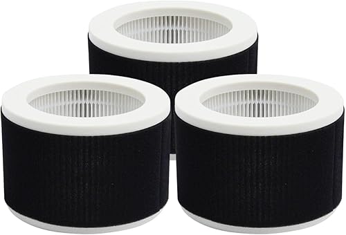 Miniatura 10 de Nispira Filtro de repuesto True HEPA compatible con el purificador de aire KOIOS MOOKA EPI810. Elimina el olor. Filtración de 3 etapas. 4 paquetes