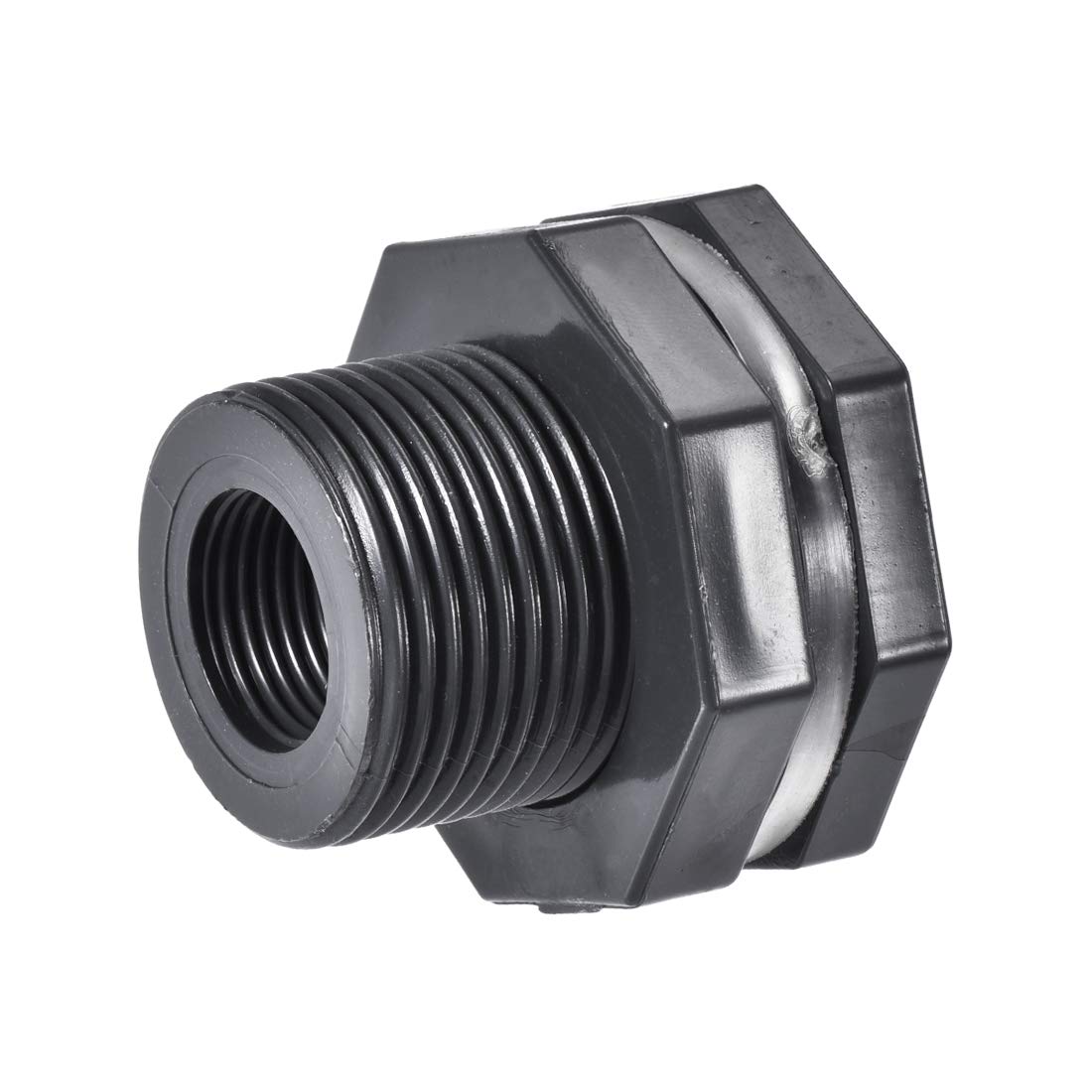 uxcell Bulkhead Fitting, G1/2 Female 1.5" Male, Tube Adaptor Pipe