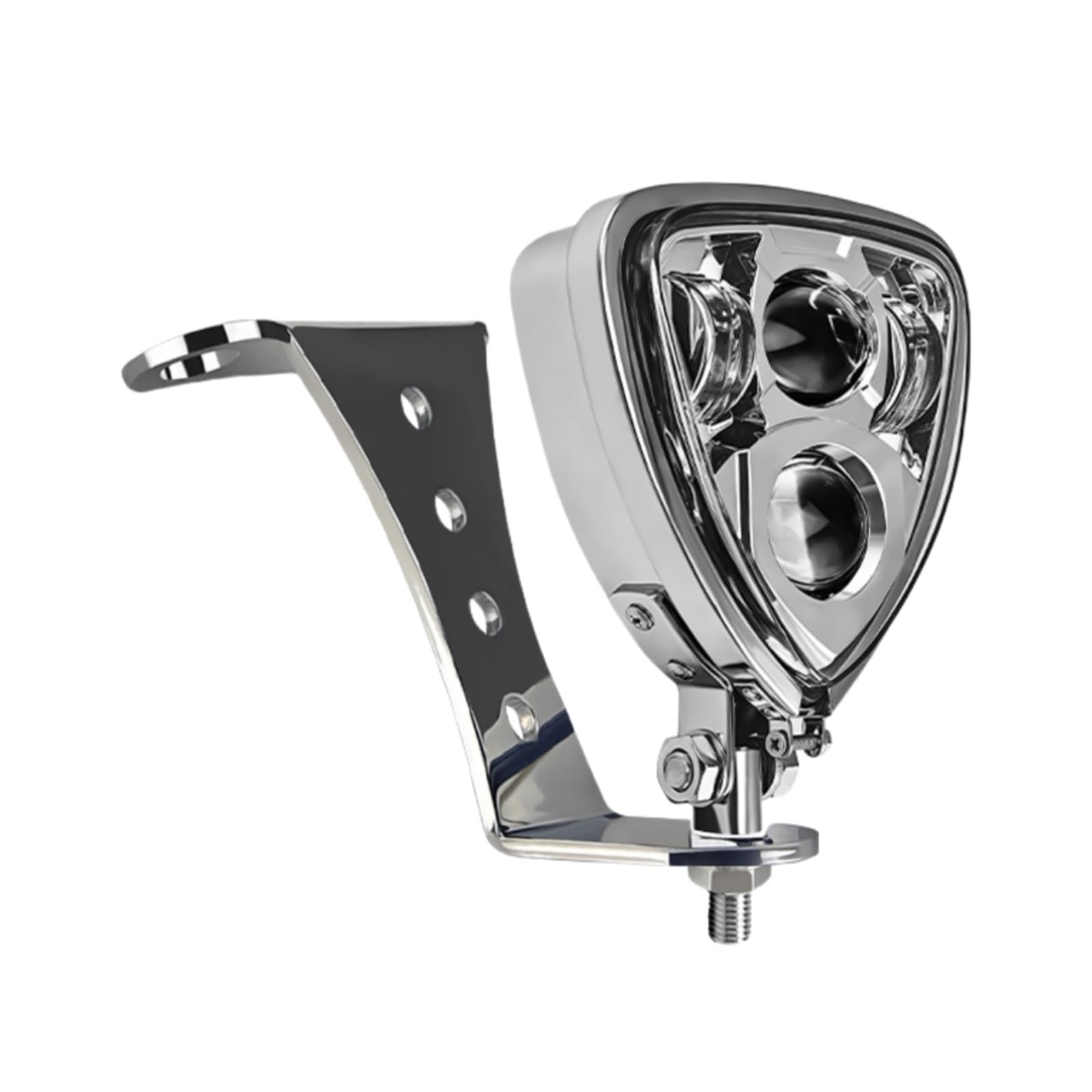 Faros Motocicleta Luz Triangular LED para Motocicleta LED Antiniebla | Luz Triangular LED Para Motocicleta Soporte Conexión Doble Lámpara Para Touring Para Chopper Para Bobber