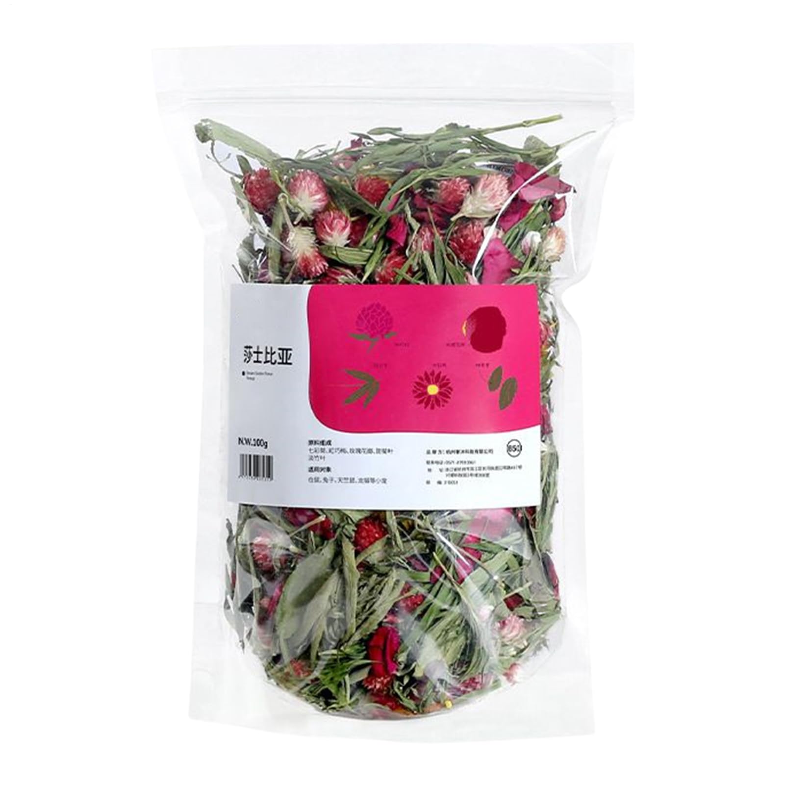Hamster Cage Bedding | 100g Flower Hamster Mate - Natural Dried Flowers For Guinea Pigs, Hamsters, Or Other Small Pets — image 1