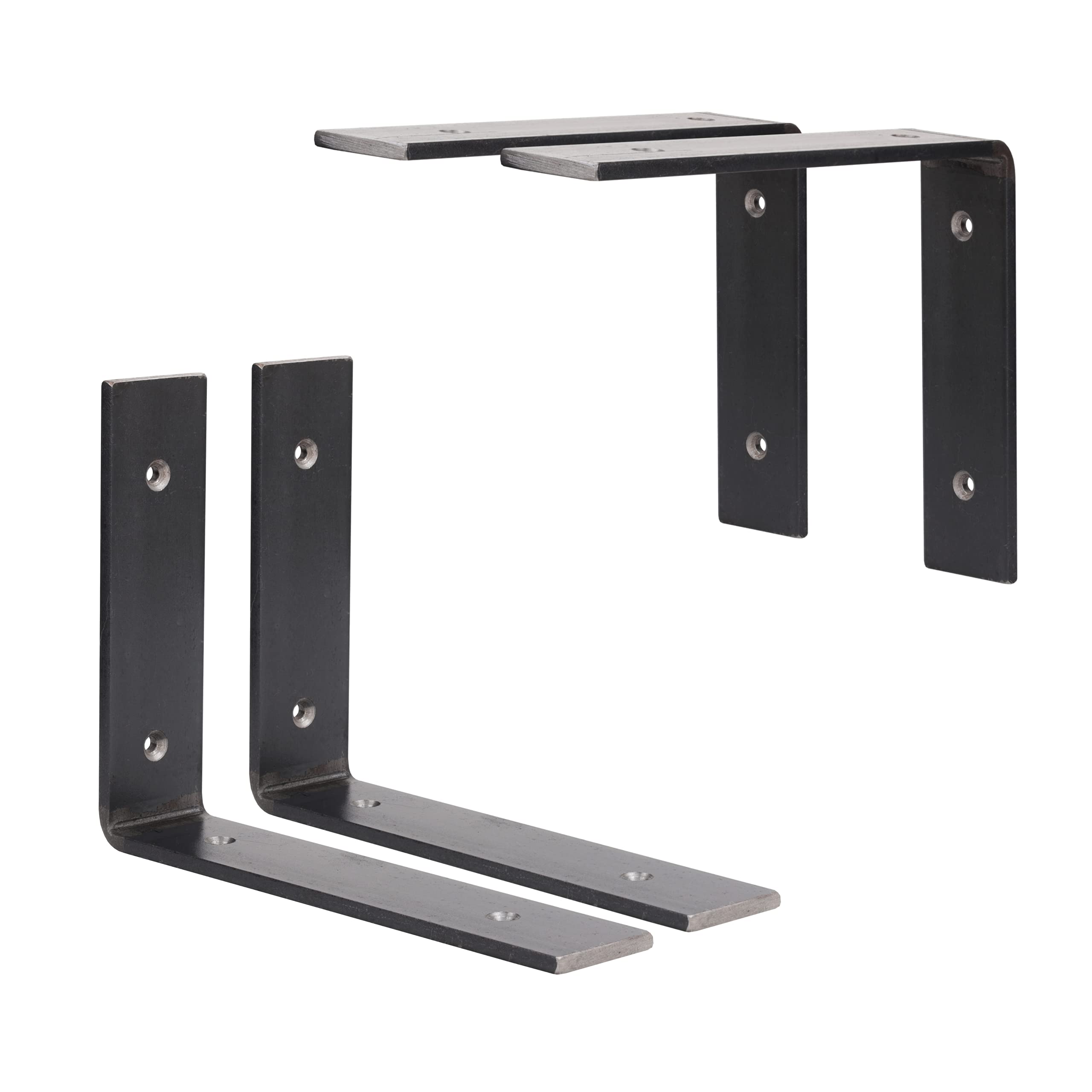Heavy Duty UNIVERSAL Shelf Brackets Handmade Scaffold Board Industrial Rustic (2, 115 mm approx 4.5'')