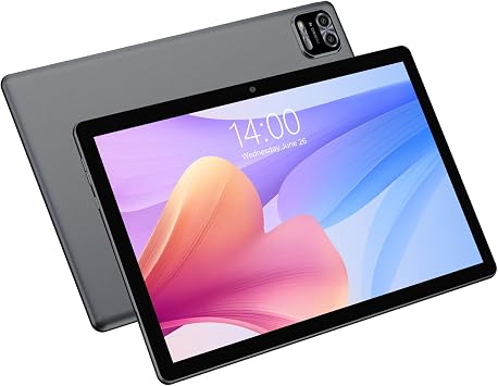 WeTap Tablet 10 inch Android Tablets Android 12 Tablet, 3GB RAM 64GB ROM, 2MP+8MP Camera, 1280x800 IPS, Quad-Core Processor Tablets, Bluetooth Wi-Fi 5000mAh Battery Grey
