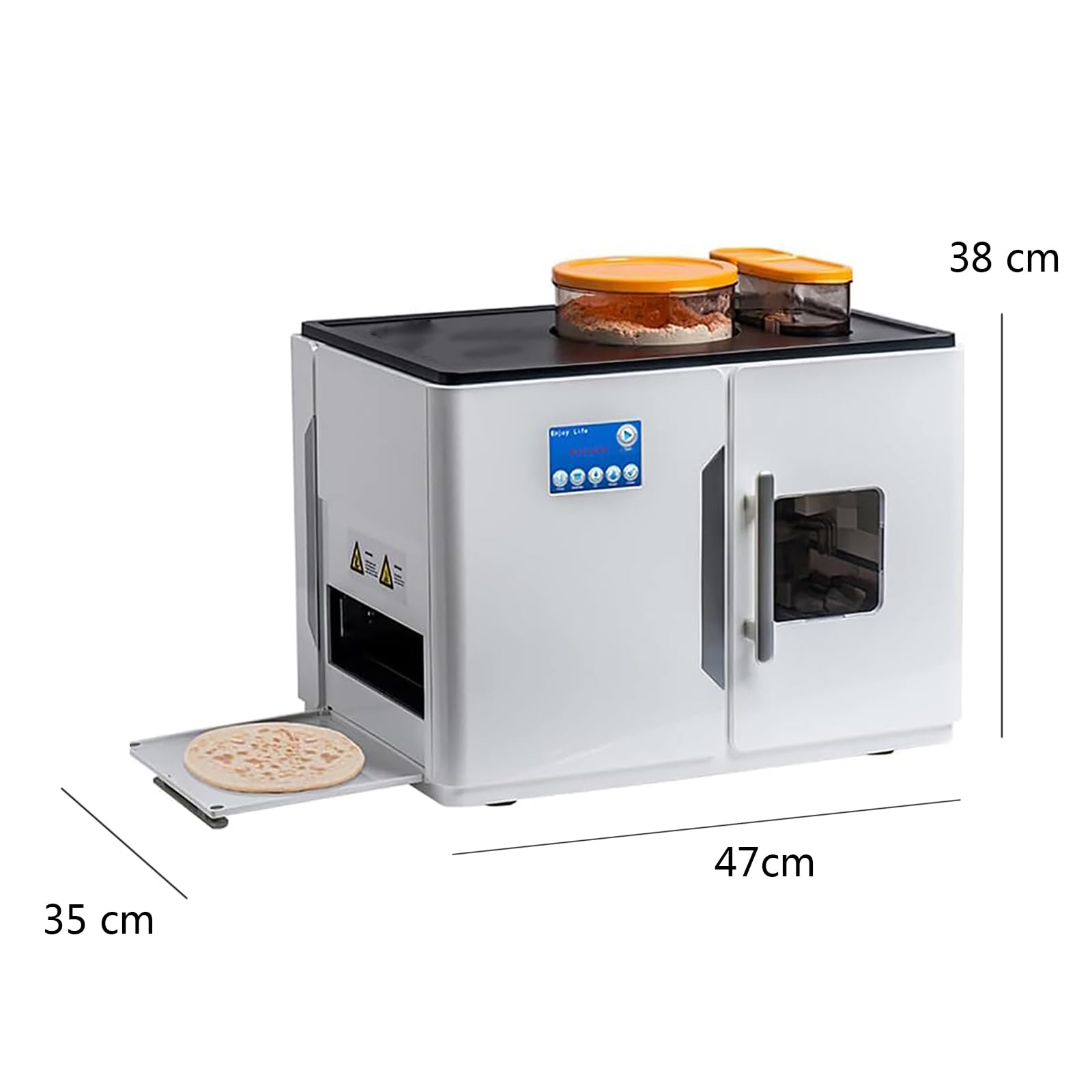 Macchina Per Waffle Elettrica 1800W, Versatile Per Pane, Tortillas E Omelette - Temperatura Regolabile, Perfetta Per Casa E Negozi