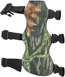 Garneck Equipamento De Proteção Pulseira Ajustável Protetor De Braço De Tiro Arco Camuflagem Equipamento De Proteção Camuflagem Cinta Segura Braçadeira Protetor De Braço Protetor