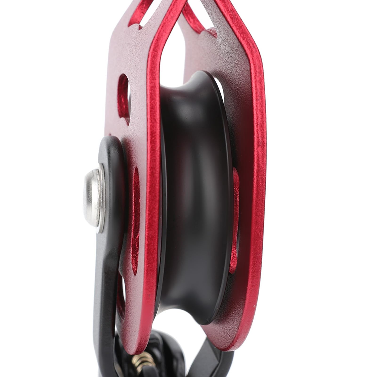 Pulley Climbing Pulley Heavy Duty Single Rope Pulley Block for Mountaineering Hoisting Caving Aerial Work Heavy Objects 7075 Aviation Aluminum