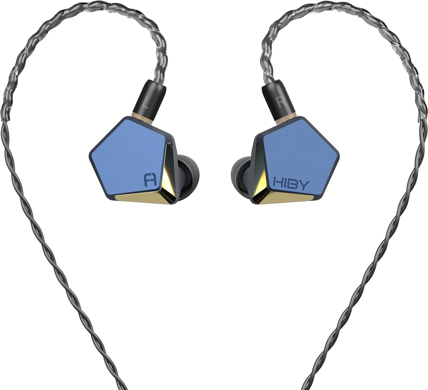 HiBy x FAUDIO Project Ace HiFi IEMs 12mm Mg-Alloy & Be-Plated Dynamic in-Ear Headphones Wired 3.5mm+4.4mm Plugs