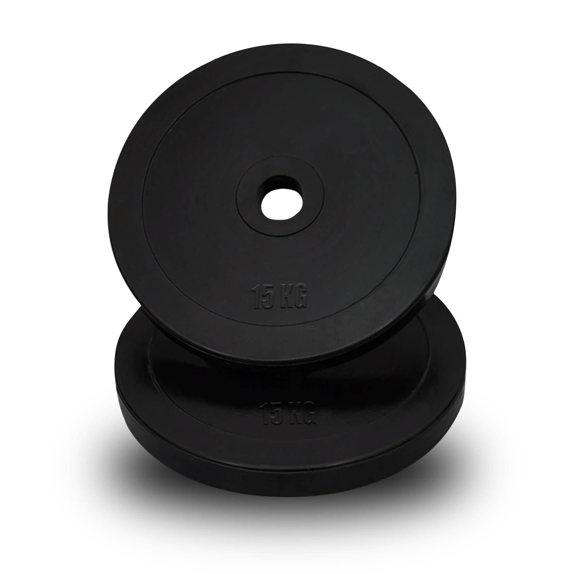 MAXSTRENGTH Olympic Weight Plates 2 Inch Rubber Weight Discs 5cm Hole Barbell Plates for Home Gym Strength Training Fitness Exercise (15kg x 2 = 30kg) โ image 1