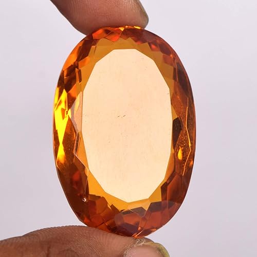 Miniatura 3 de GEMHUB Piedras preciosas sueltas para hacer joyas Corte ovalado Citrino amarillo 112,50 quilates piedras preciosas sueltas para collares, Gema