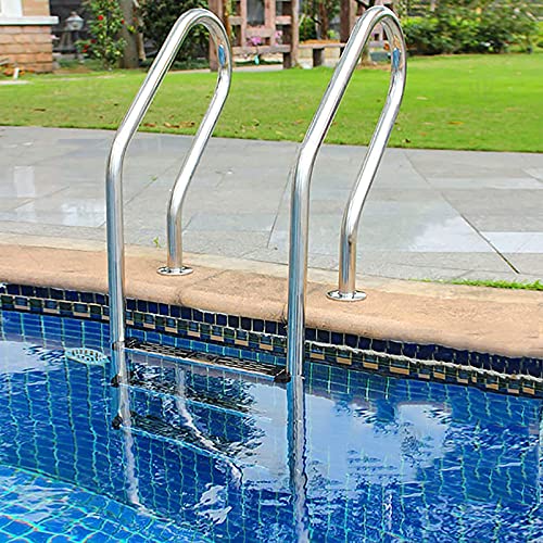 Escalera para piscina con 3 peldaños antideslizantes miniatura 1
