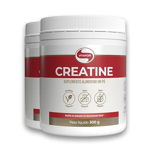 Kit 2 Creatina Monohidratada Creatine Vitafor 300g