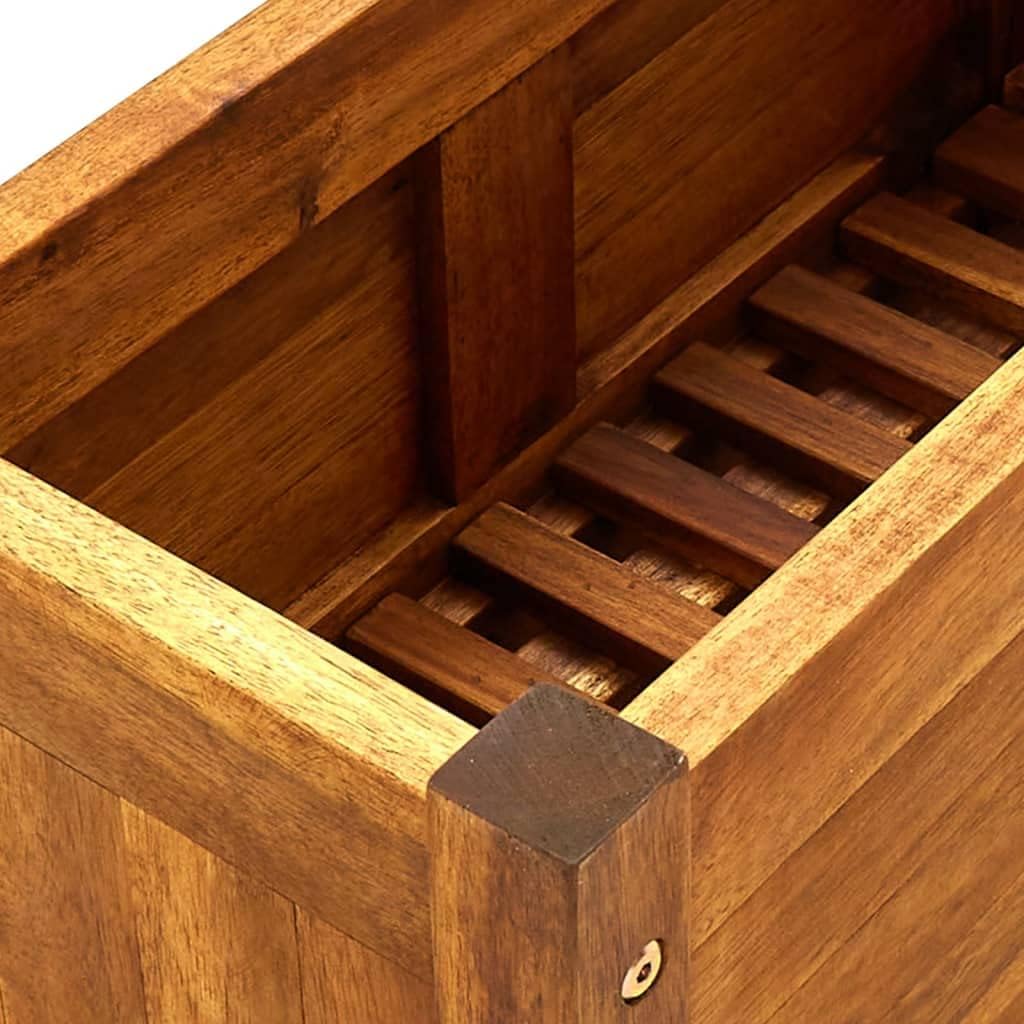 Garden Raised Bed Acacia Wood 19.7"x9.8"x9.8",Pots & Planters-9.68lbs,Non-Slip