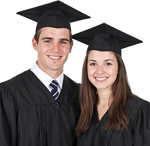 Miniatura 3 de Newrara Gorra de graduación unisex mate para adultos solamente