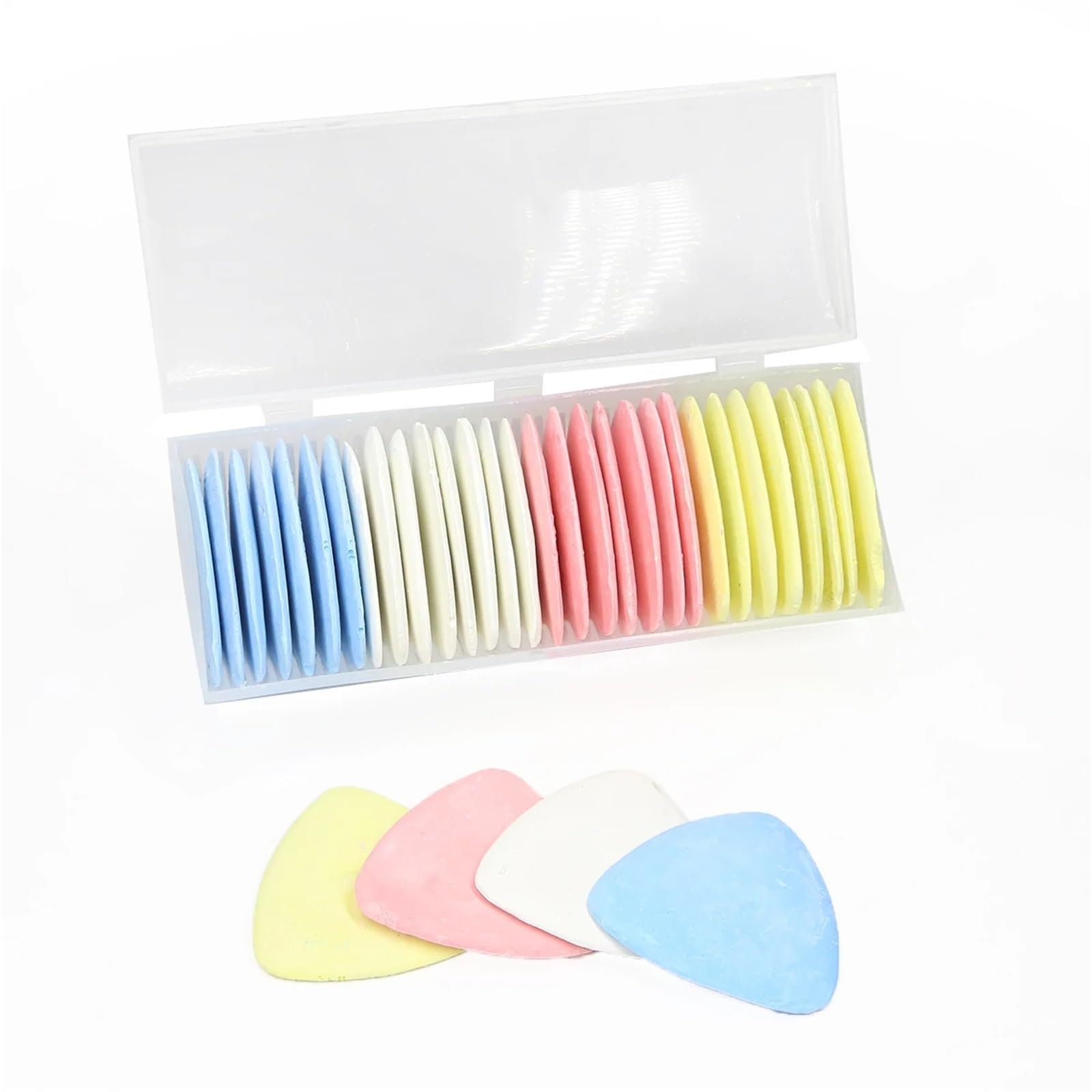 Schneiderkreide, bunt, löschbar, Schneiderkreide, Box-Set (12 Stück): Stoffmarker für Schneider, Kleidungsmuster, DIY-Näh- und Handarbeitszubehör (20 Stück)