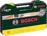 Bosch Set Da 103 Pezzi Di Punte E Bit V-Line In Titanio, Per Legno, Pietra E Metallo, Nero, ‎45.01 x 40.01 x 24.99 cm, 1.57 Kg - 2