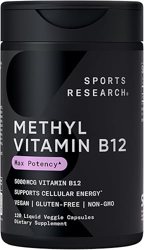 Miniatura 2 de Sports Research Paquete de multivitaminas - Metilcobalamina 5000mcg + glicinato de magnesio 160mg + vitamina D3 + K2 5000iu