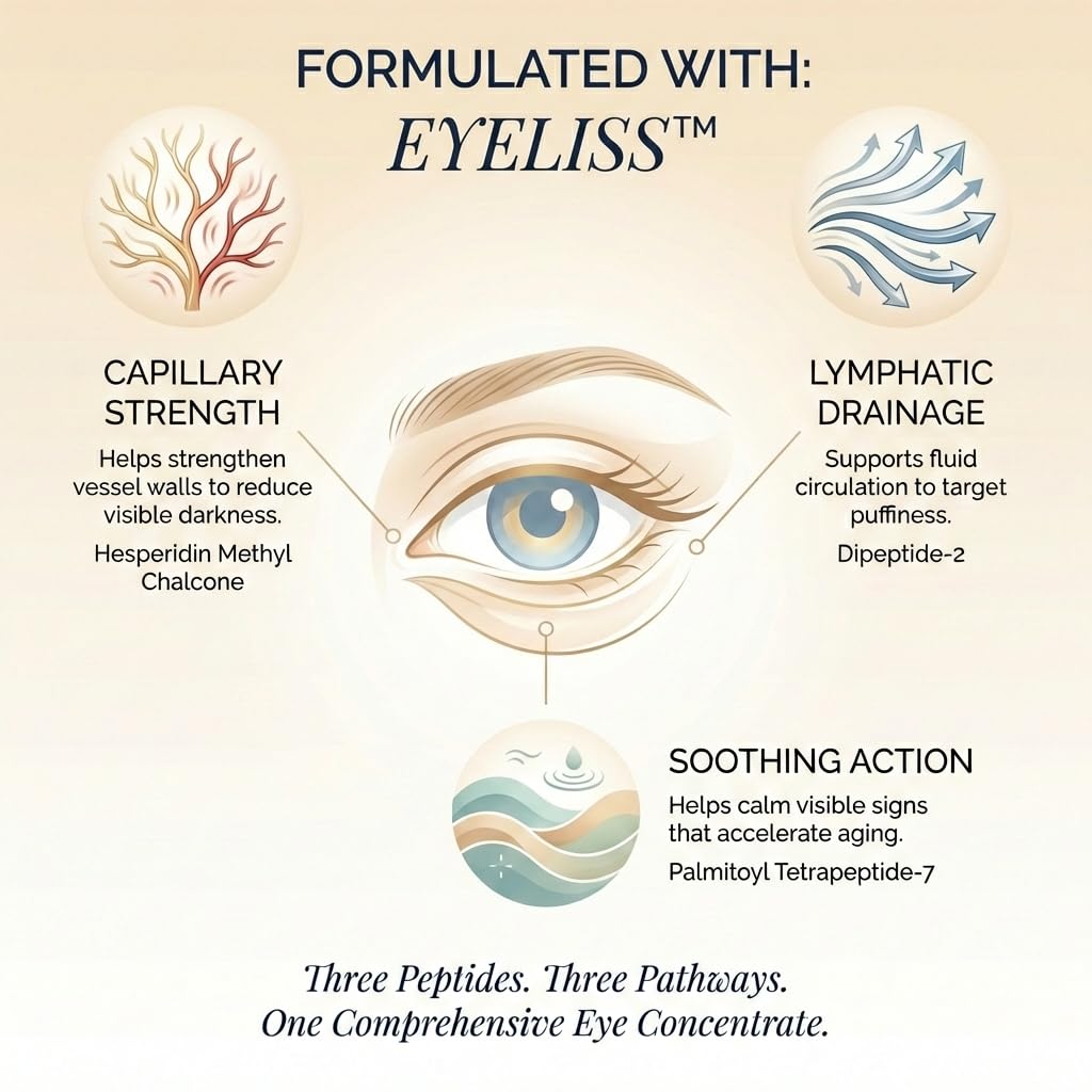 SEACRET Minerals Bio Skin Glow Eye Concentrate, Deeply Hydrating Eye Cream, Reduces the Appearance of Wrinkles and Dark Circles, 0.5 Fl Oz / 15 ml - Image 3