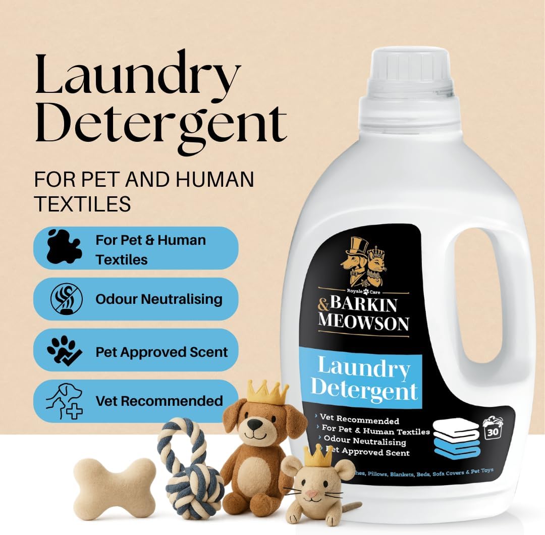 Barkin & Meowson Odor Neutralizing Laundry Detergent 1.5L - Concentrated for Pets & Humans