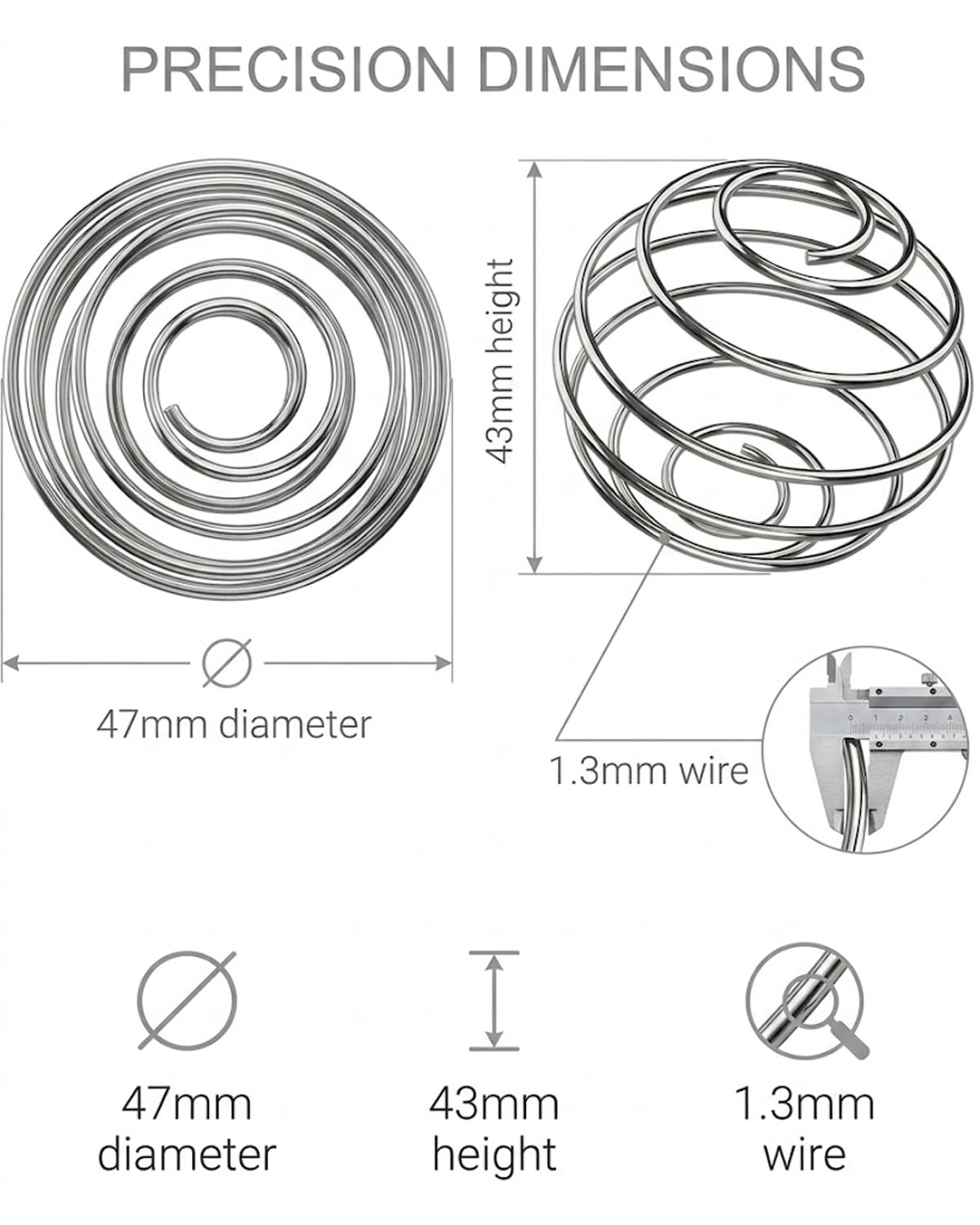 Sfera Shaker Proteine 4 Pezzi Acciaio Inossidabile per Shakes Senza Grumi. Miscelazione Perfetta Bevande Sportive, Ricambio Robusto per Borracce Fitness.