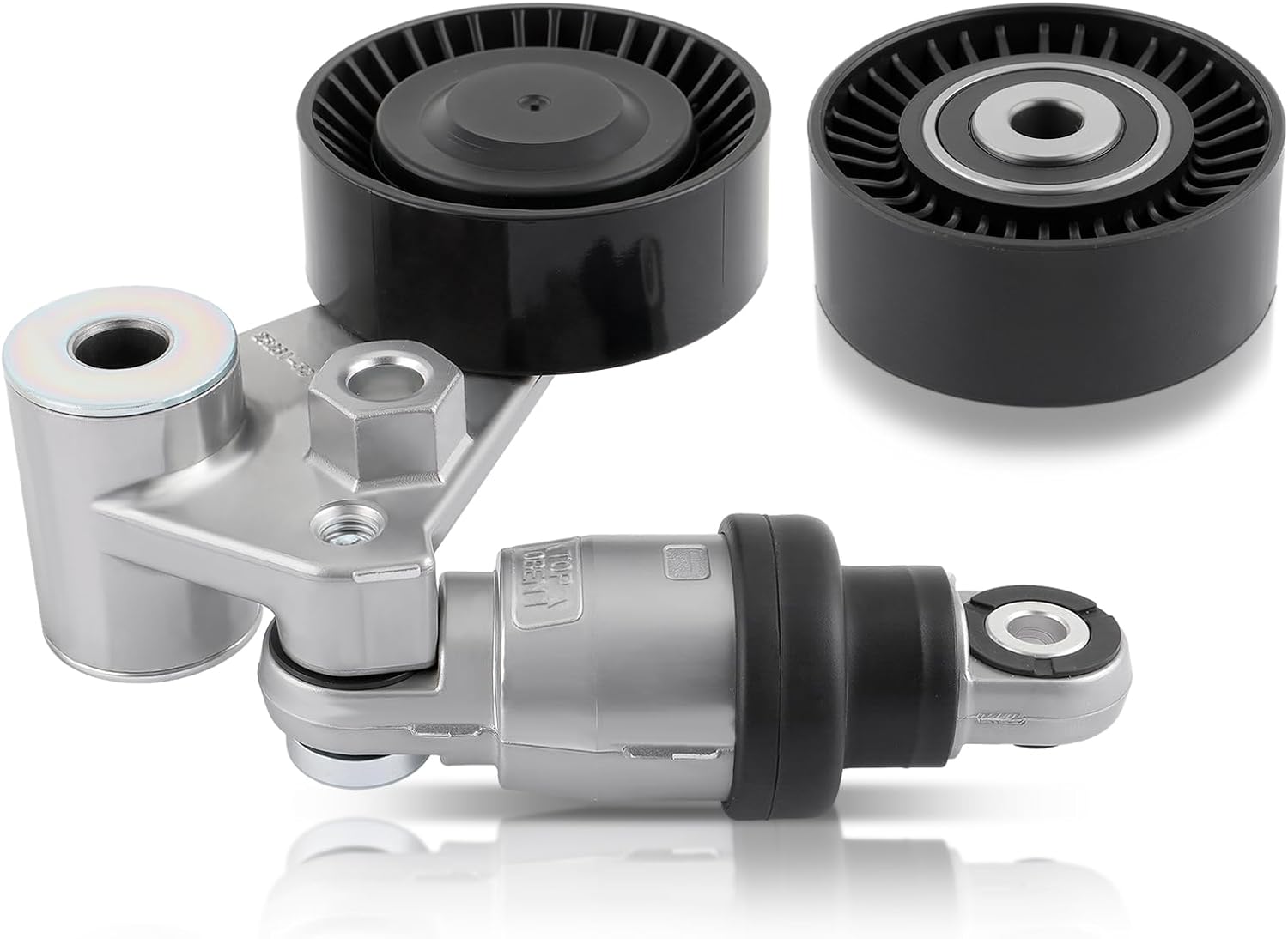 Carbhub Drive Belt Tensioner with Idler Pulley for Kia Sedona 2006-2020 for Hyundai Santa Fe 2007-2018 Sonata 2006-2010 Palisade 2020-2023 Azera 2006-2017