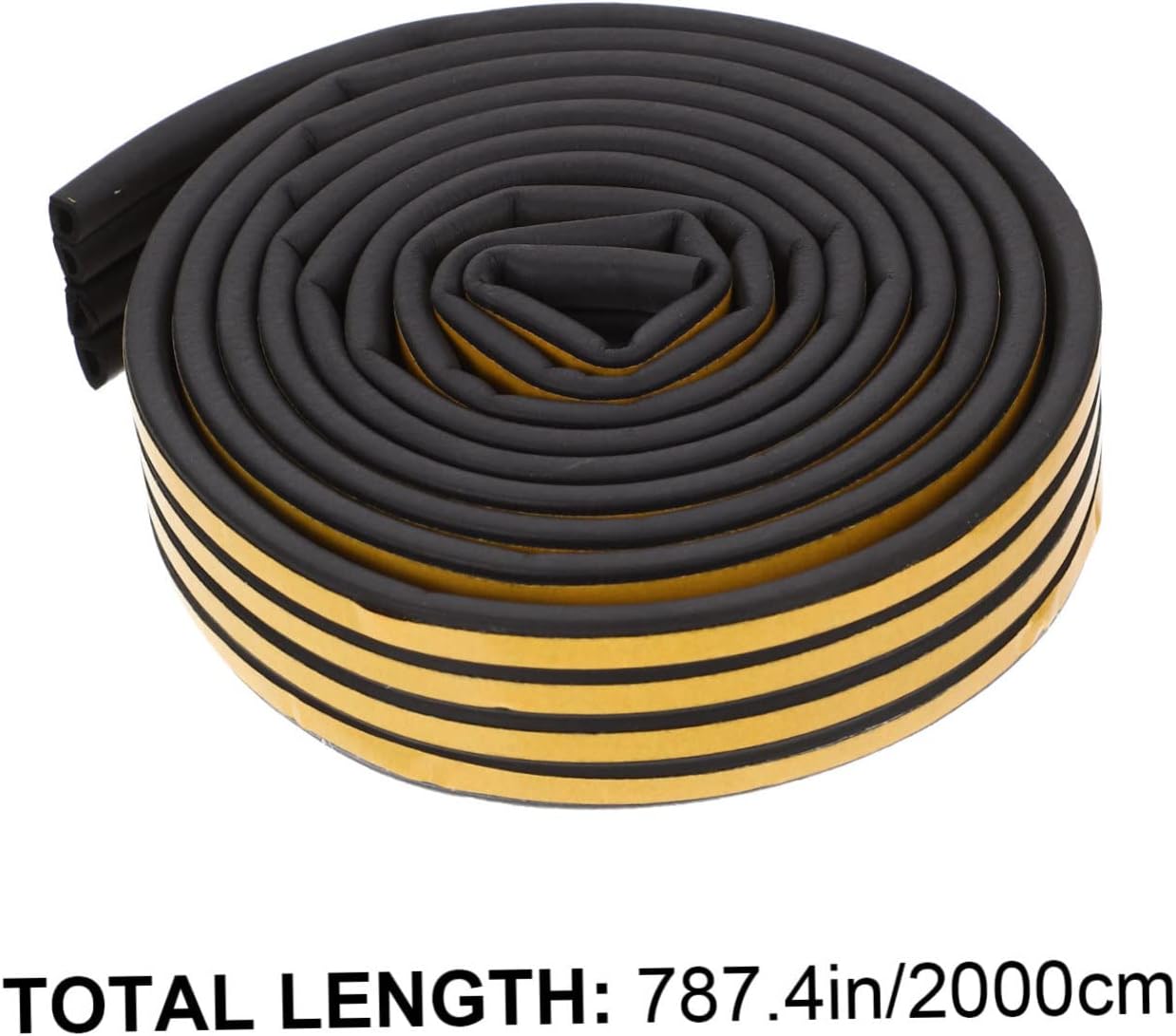 Uonlytech Self Adhesive Twin Door Sweeps Bottom Seal Strip Windproof Weatherstrip for Sliding Glass and Interior Doors Easy Install Draft Stopper and Thresholds