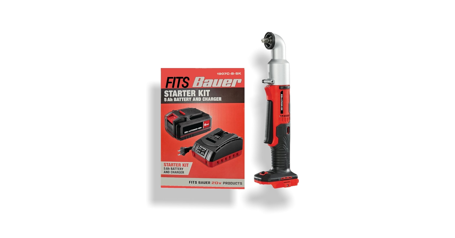 kn˚✧₊ NEW! Fits BAUER 20V Cordless, 3/8 in. Right-Angle Impact