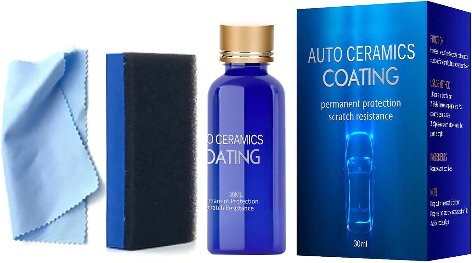 車のクリスタルメッキコーティング 高光沢疎水性アンチスクラッチ使いやすいミラーペイント保護