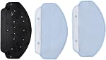 Replacement Mop Bracket Kit with Microfiber Pads Compatible with for MAMNV BR150 BR151 Robot Vacuum Cleaner, Vacuum Accessories Mopping Parts Set, Black Blue