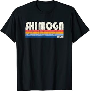 Retro Vintage 70s 80s Style Shimoga, India T-Shirt