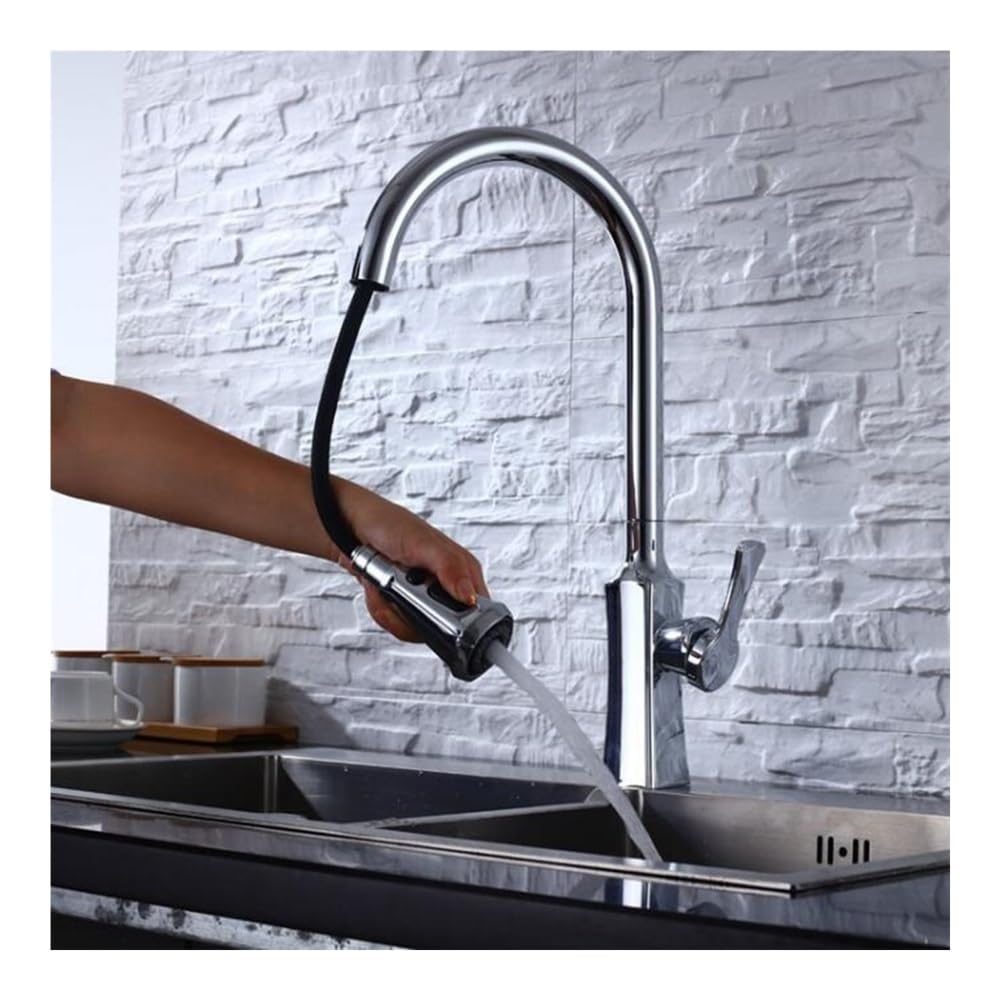Blyqxs Chrome Kitchen Faucets /Black/Nickel Sink Mixer Faucet Xt-173(Chrome)