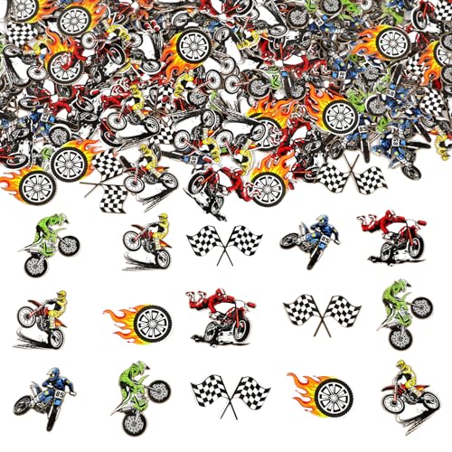Confettis moto tout-terrain pour décorer un anniversaire de garçon survolté