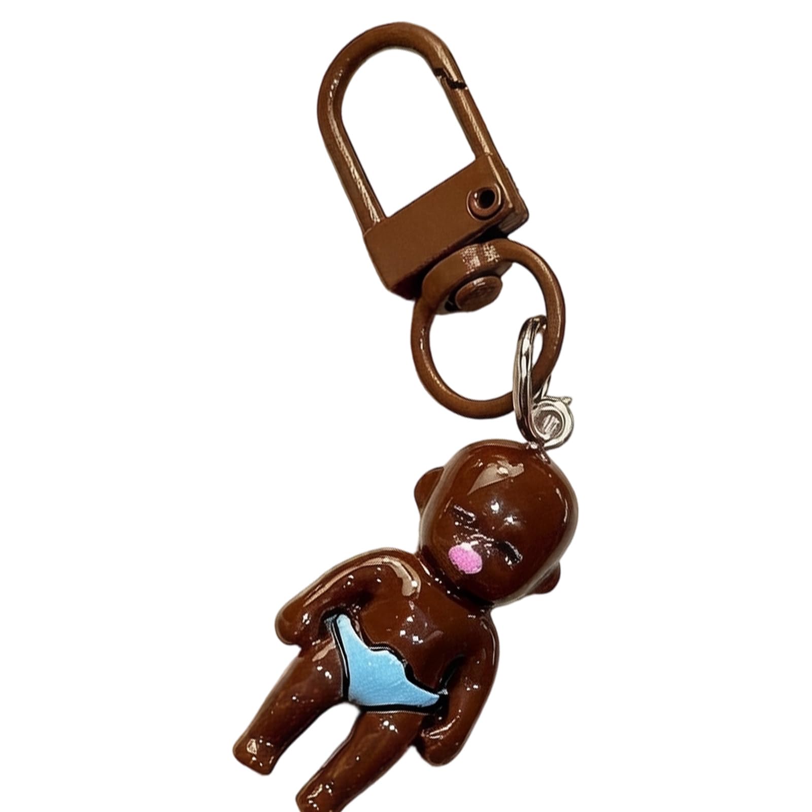 Ljmyy Lovely Natasha Ugly Keychain Alloy Resin Charm For Bags And Keys Unique Design Handmade