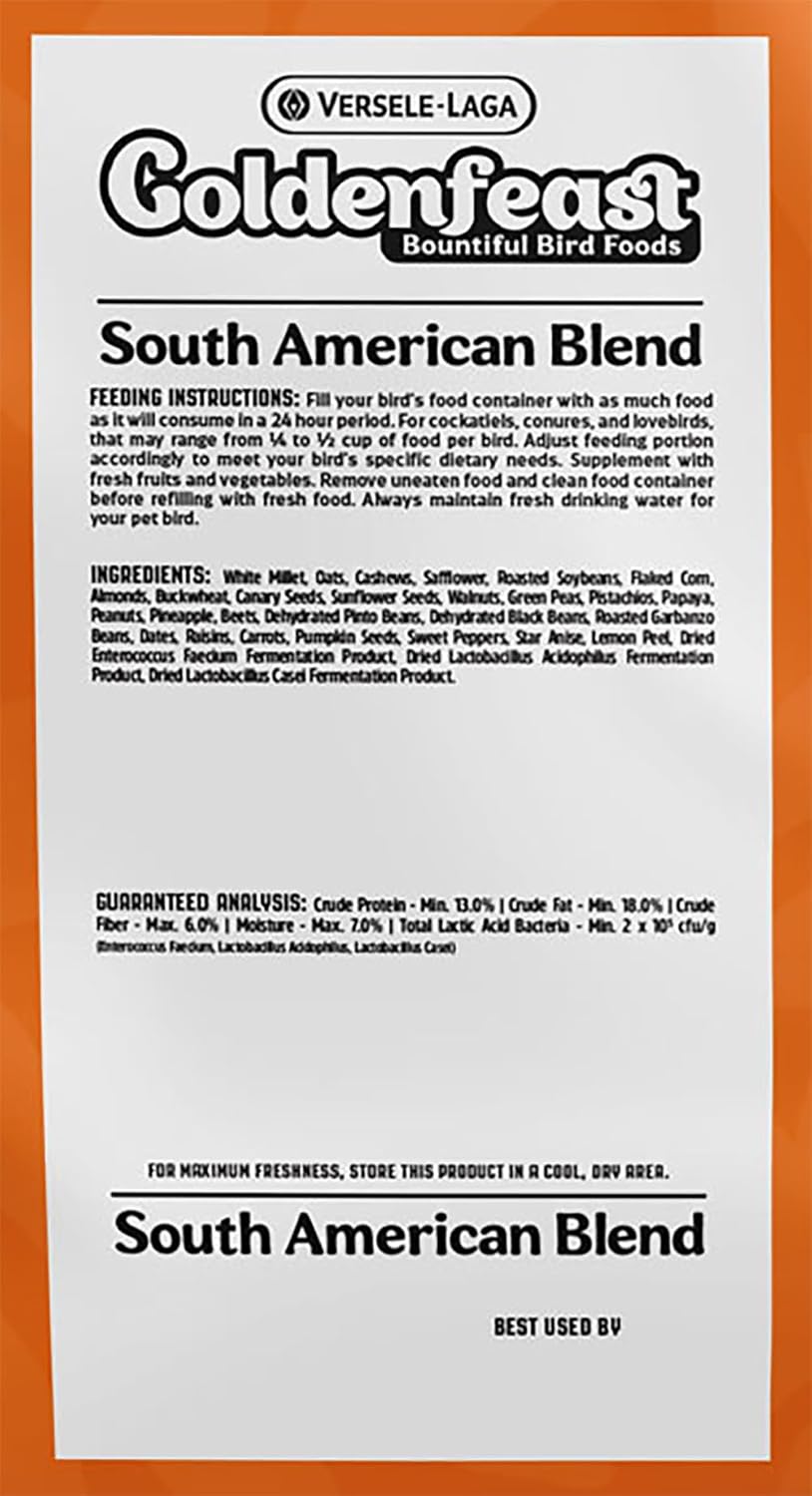 Goldenfeast VL South American Blend, 17.5 lb Bag, Natural