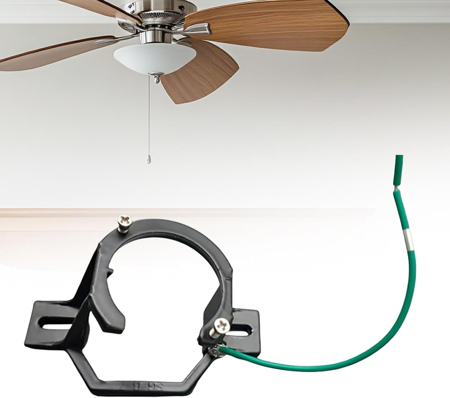 Ceiling Fan Mounting Bracket Ceiling Fan Parts Support Stable Mounting Hardware Mount Adapter for Patio Bedroom Bar Kitchen