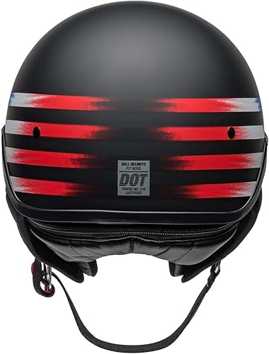 Miniatura 6 de Bell Casco Pit Boss (bandera mate negrorojo - grande)