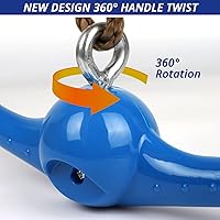 Vista 2 de Juego de columpios Ninja-Twister: Accesorios de eslingas - Muñecos de giro de 360° con asa de giro y voltereta para activar poderes ninja