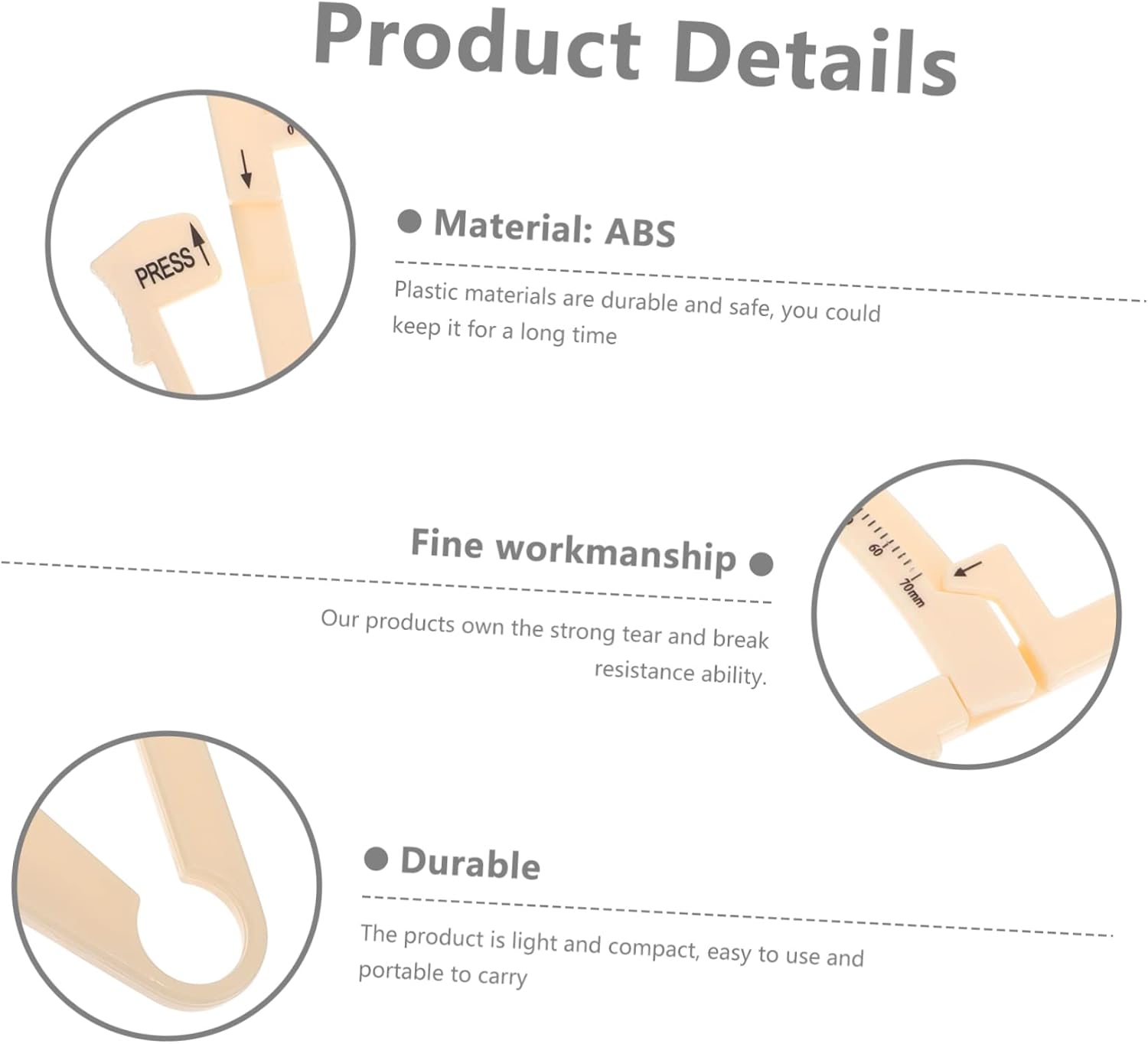 2pcs Handheld Fat Measurer Skinfold Caliper for Body Measurement Compact Design for Men and Women Easy to Use Metric Imperial Units for Fitness Tracking