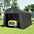 KING BIRD 10' x 20' Heavy Duty Anti-Snow Carport Round Style Outdoor Instant Garage Car Canopy with Reinforced Ground Bars