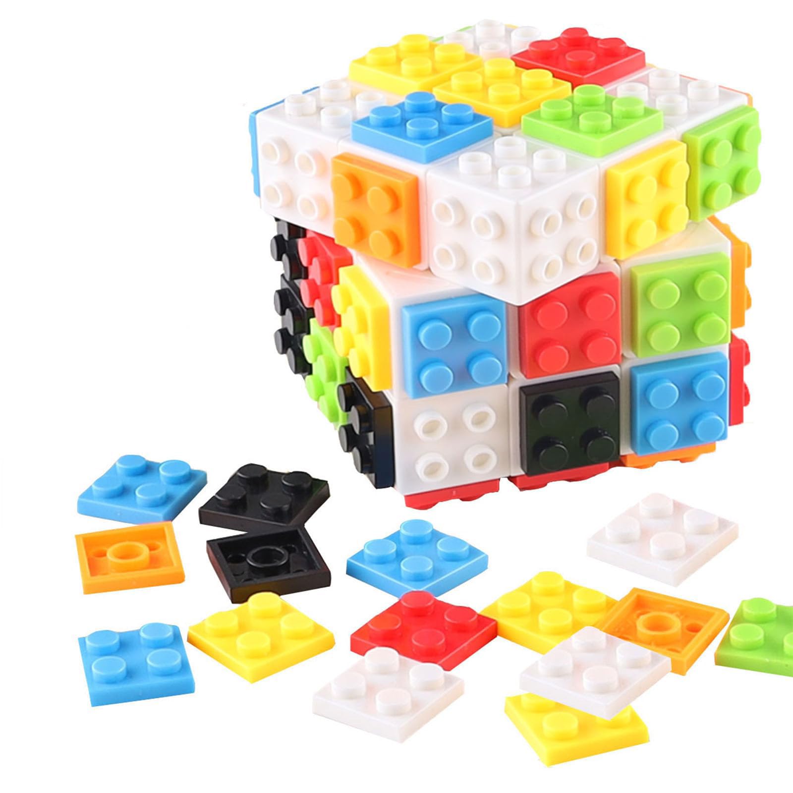TazweeqSpeed Cube Stress Relief Toys, 3x3x3 Magic Cube Puzzles, Black Toy Sturdy and Smooth Cubes Toy Game Puzzle Toys for Kids and Adults