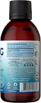Living Silica ORGONO Silica Drops Travel Size | Vegan & Mineral-Based Formula | 100mL