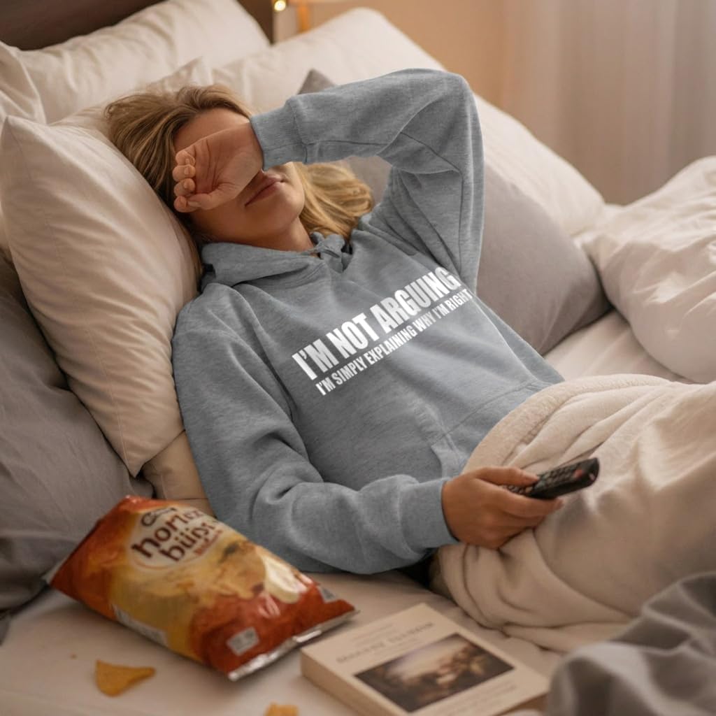 Tstars Funny Hoodie Women 99% Chance I Don't Care Sarcastic Pullover image 5