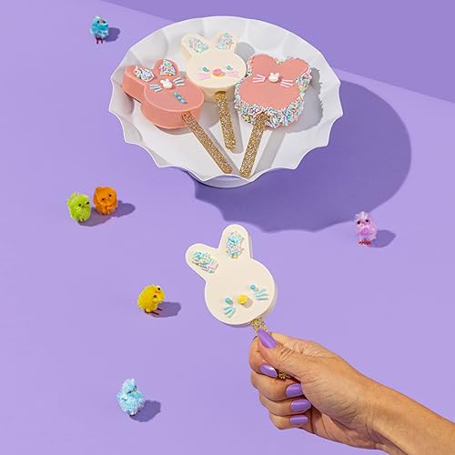 Miniatura 6 de Fancy Sprinkles Mariah Tree - Molde para tartas, 4 cavidades de silicona reutilizable, para hornear y decoración de postres, incluye 8 varillas