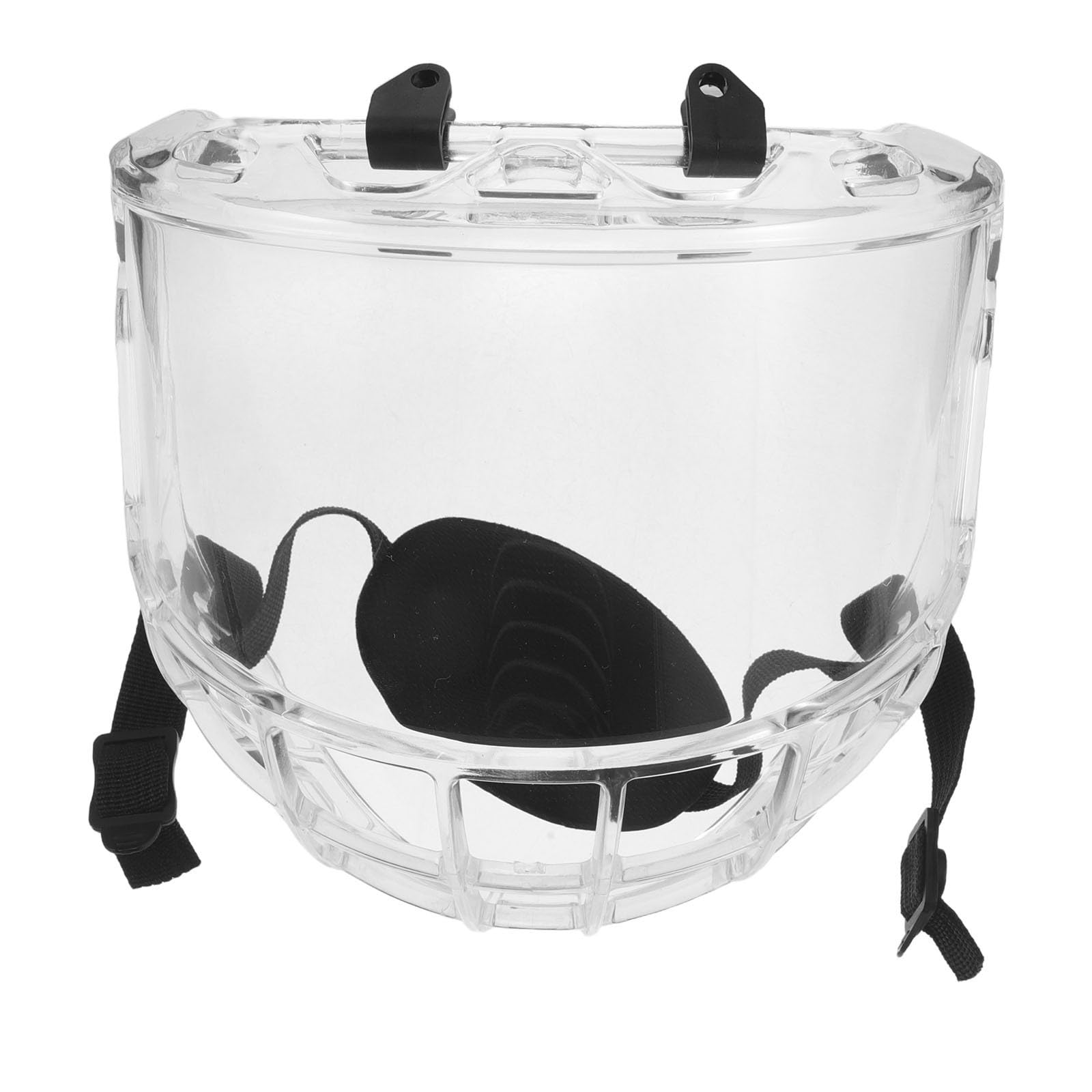 Visera para Protección de Casco Transparente Hockey Hielo para Diseño Ligero y Fácil de Limpiar, Material PC Resistente Segura para Adulto Juvenil