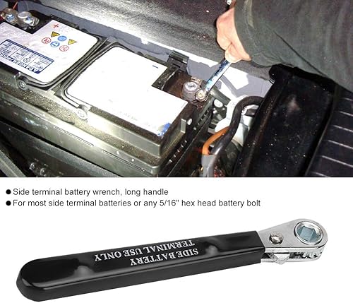 Miniatura 3 de EBTOOLS Llave de trinquete reversible de 5/16 pulgadas, 6 puntos, 0.394 in, llave de trinquete reversible, llave de reparación de mango aislado