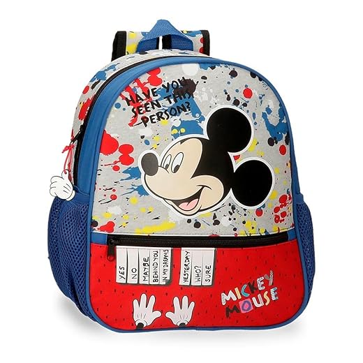Disney, Mickey Colour Mayhem Mochila Escolar Multicolor 27X33X11 Cms Poliéster 9,8 L
