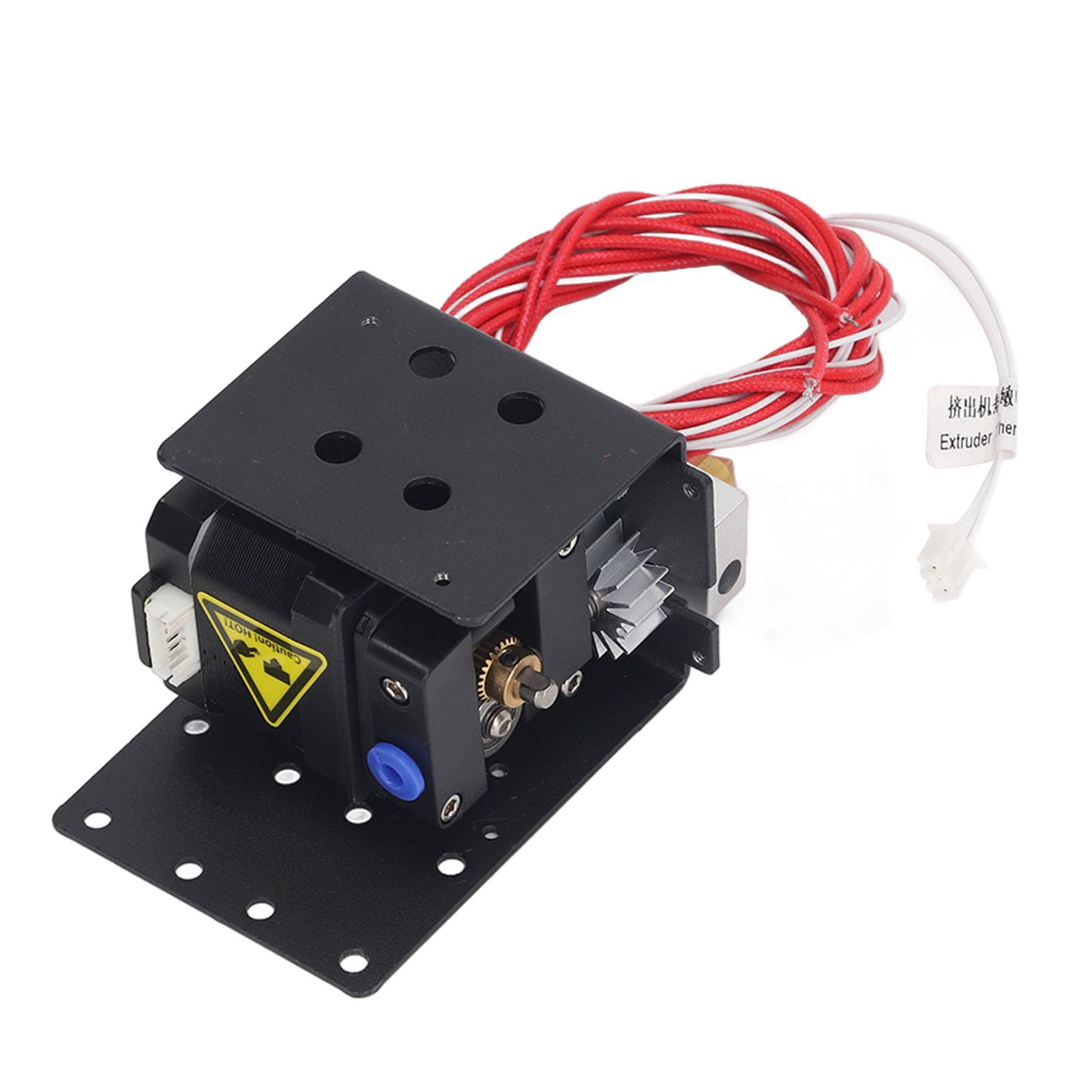 Kit ugelli estrusore MK8 per stampante 3D, blocco del riscaldatore in alluminio, estrusori assemblati con stampante 3D Ugello hot end 0.4mm, tubo aggiornato inossidabile lungo 30mm