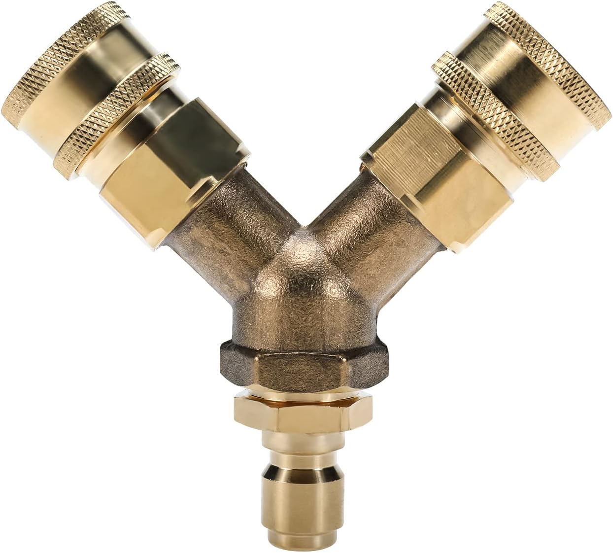 skyehomo Daily Pressure Washer Tee Splitter Coupler,Y Shape Pressure Washer Tee
