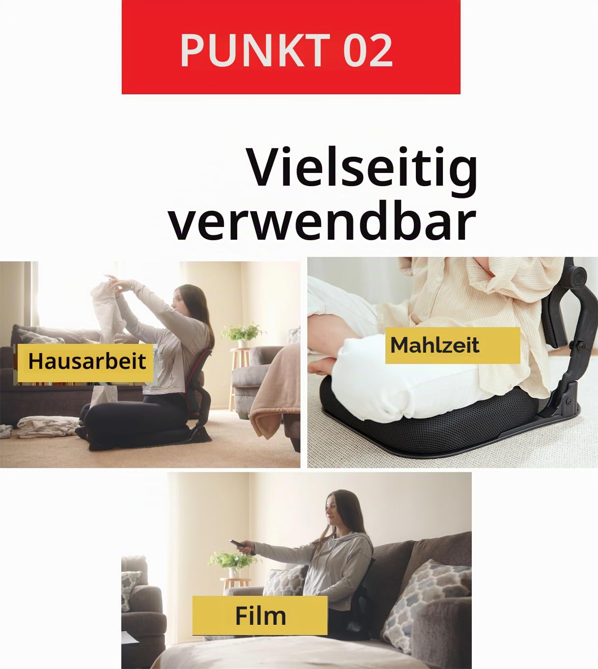 Patentierte Hüftkorrektur Japanischer Beinloser Bodenstuhl Sitz mit Rückenstütze Faltbarer orthopädischer Komfortsitz für Hüftanpassungen und Beckenkorrektur Geeignet für alle Altersgruppen,
