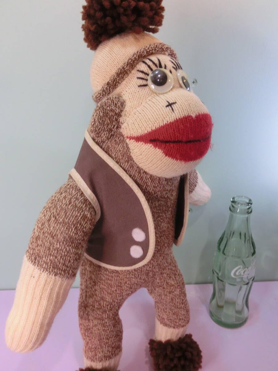 Amazon.co.jp: ソックモンキービンテージ ぬいぐるみ 人形 45